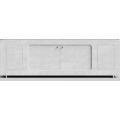 Экран-купе для ванны Vod-ok Лидер 170 белый камень