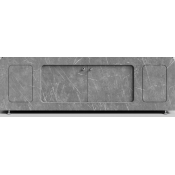 Экран-купе для ванны Vod-ok Лидер 170 мрамор серый софт тач 4044-1