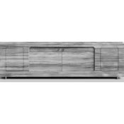 Экран-купе для ванны Vod-ok Лидер 180 лиственница структурная контрастно-серая