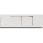 Экран-купе для ванны Vod-ok Лидер 180 мрамор белый натур милк