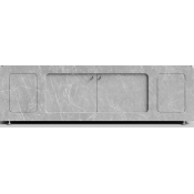 Экран-купе для ванны Vod-ok Лидер 180 мрамор белый софт тач 4044-2