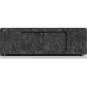 Экран-купе для ванны Vod-ok Лидер 170 мрамор графит софт тач 4044-3