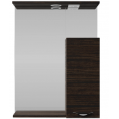 Зеркальный шкаф Vod-ok Марко 60 R с подсветкой, хром/палисандр 43101