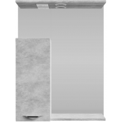 Зеркальный шкаф Vod-ok Марко 60 L с подсветкой хром/горный камень