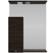 Зеркальный шкаф Vod-ok Марко 60 L с подсветкой хром/палисандр