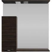 Зеркальный шкаф Vod-ok Марко 75 L с подсветкой, хром/палисандр 43101