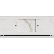 Экран-купе Vod-ok 150 мрамор белый натур милк 2537