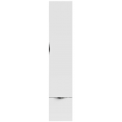 Шкаф-пенал Vod-ok Марко 30 R дверь и ящик, ручки хром, белый глянец