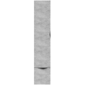 Шкаф-пенал Vod-ok Марко 30 L дверь и ящик, ручки черные, горный камень