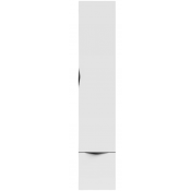 Шкаф-пенал Vod-ok Марко 30 R дверь и ящик, ручки черные, белый глянец