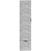 Шкаф-пенал Vod-ok Марко 35 L дверь и ящик, ручки хром, горный камень 57807