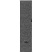 Шкаф-пенал Vod-ok Марко 35 L дверь и ящик, ручки хром, серый камень