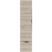 Шкаф-пенал Vod-ok Марко 35 L дверь и ящик, ручки черные, ореховый дубослив светлый