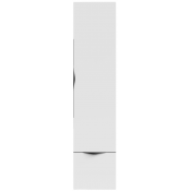 Шкаф-пенал Vod-ok Марко 35 R дверь и ящик, ручки черные, белый глянец