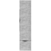 Шкаф-пенал Vod-ok Марко 35 R дверь и ящик, ручки черные, горный камень 57807