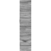 Шкаф-пенал Vod-ok Марко 35 R дверь и ящик, ручки черные, лиственница структурная контрастно-серая 64202