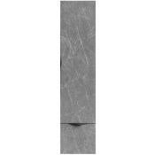 Шкаф-пенал Vod-ok Марко 35 R дверь и ящик, ручки черные, мрамор серый софт тач 4044-1