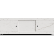 Экран-купе Vod-ok 170 мрамор белый натур милк