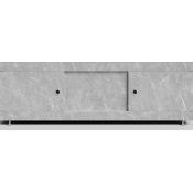 Экран-купе Vod-ok 170 мрамор белый софт тач 4044-2