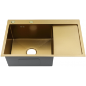 Мойка для кухни Fmark FSC6550C-L 65x50 матовое золото