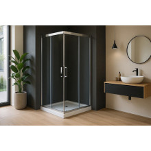Душевой уголок Royal Bath HPD-T-CH 80х80х185 см стекло прозрачное