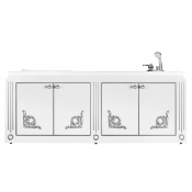 Экран под ванну Vod-ok Версаль 170 белый/серебро