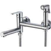 Смеситель для раковины Savol S-FXQ010 с гигиеническим душем хром