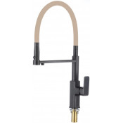 Смеситель для кухни Savol S-L1808H-12 черный/бежевый