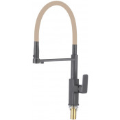 Смеситель для кухни Savol S-L1808Q-12 графит/бежевый