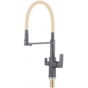 Смеситель для кухни Savol S-L1809Q-12 графит/бежевый