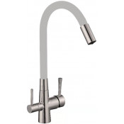 Смеситель для кухни Savol S-L1806L-04 сатин/серый