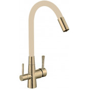 Смеситель для кухни Savol S-L1806C-12 бронза/бежевый