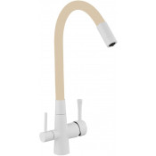 Смеситель для кухни Savol S-L1806W-12 белый/бежевый