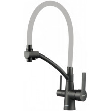 Смеситель для кухни Savol S-L1805H-04 черный/серый