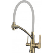 Смеситель для кухни Savol S-L1805C-04 бронза/серый
