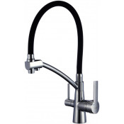 Смеситель для кухни Savol S-L1805L-01 сатин/черный