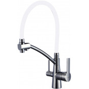 Смеситель для кухни Savol S-L1805L-02 сатин/белый