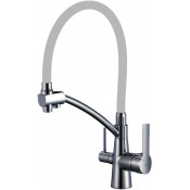 Смеситель для кухни Savol S-L1805L-04 сатин/серый