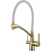 Смеситель для кухни Savol S-L1805B-04 золото/серый