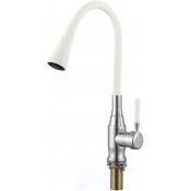 Смеситель для кухни Savol S-2805AM02 хром/белый