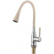 Смеситель для кухни Savol S-2805AM12 хром/бежевый