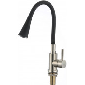 Смеситель для кухни Savol S-3002LM01 сатин/черный