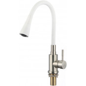 Смеситель для кухни Savol S-3002LM02 сатин/белый