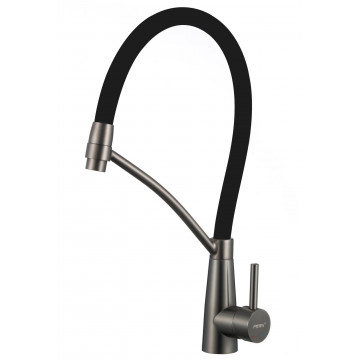 Смеситель для кухни Fmark FS8255Q-01 графит/черный матовый