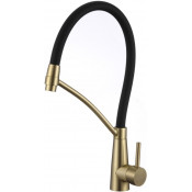 Смеситель для кухни Fmark FS8255C-01 матовое золото/черный матовый