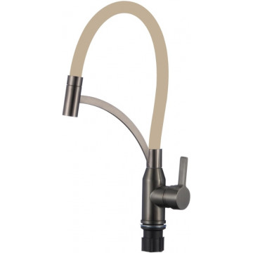 Смеситель для кухни Fmark FS8244Q-12 графит/бежевый