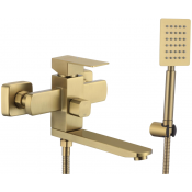 Смеситель для ванны Fmark FS8104C матовое золото