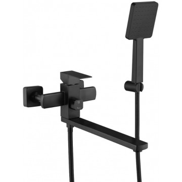 Смеситель для ванны Fmark FS8124H черный матовый