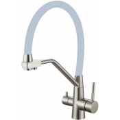 Смеситель для кухни Fmark FS0662-L04 сатин/серый