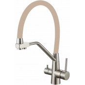 Смеситель для кухни Fmark FS0662-L12 сатин/бежевый